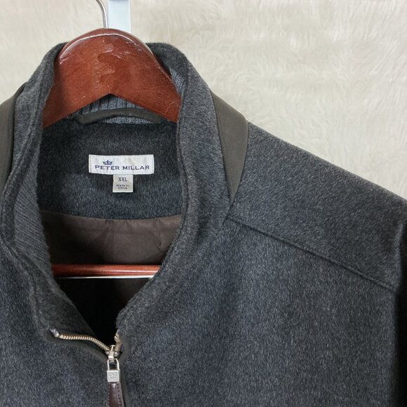Peter Millar Charcoal Gray Westport Crown Wool Cashmere Jacket XXL - Picture 2 of 7